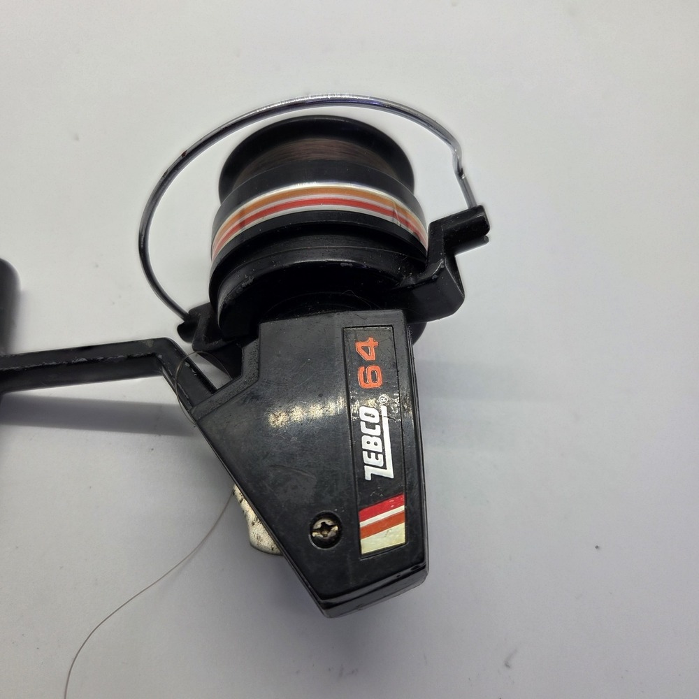 Vintage Zebco 64 Skirted Spinning‎ Reel - Made in Taiwan - For Parts or Repair